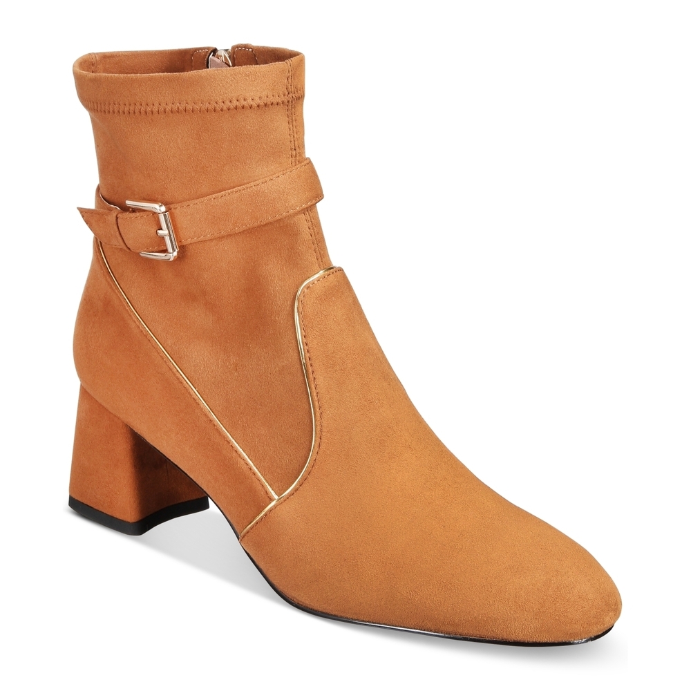 Things Ii Come Women's Donlea Buckled Strap Booties - Brown 9MUS